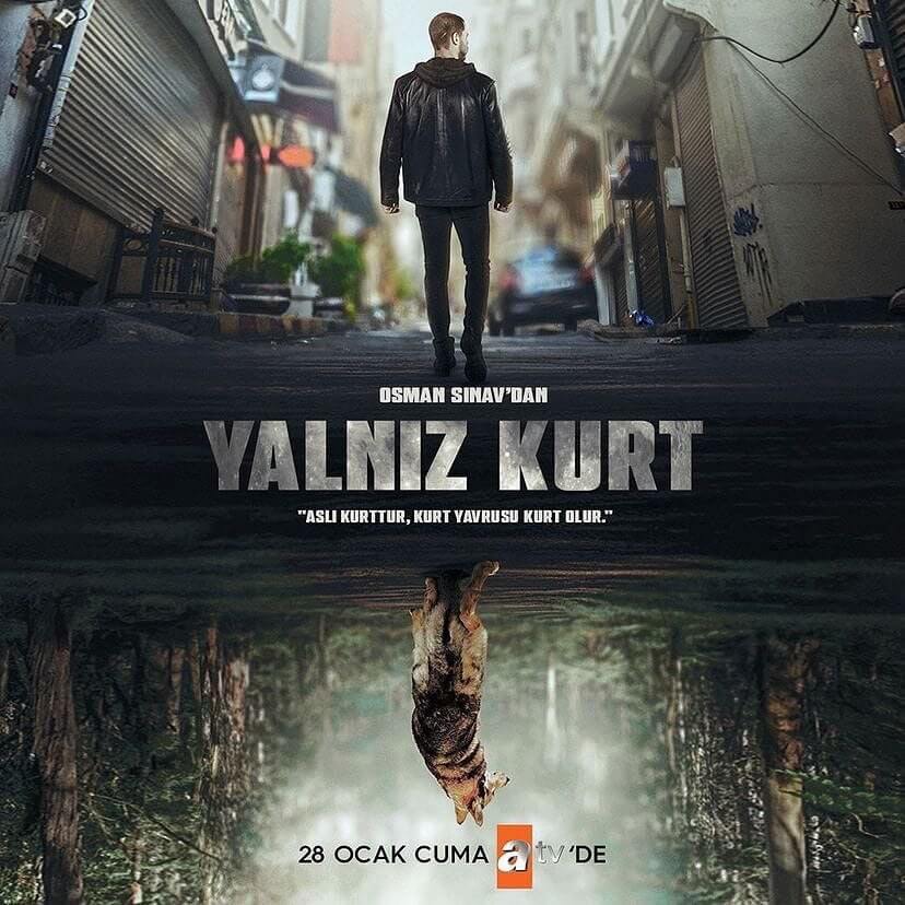 Турецкий сериал Одинокий волк Постер турецкого сериала Одинокий волк