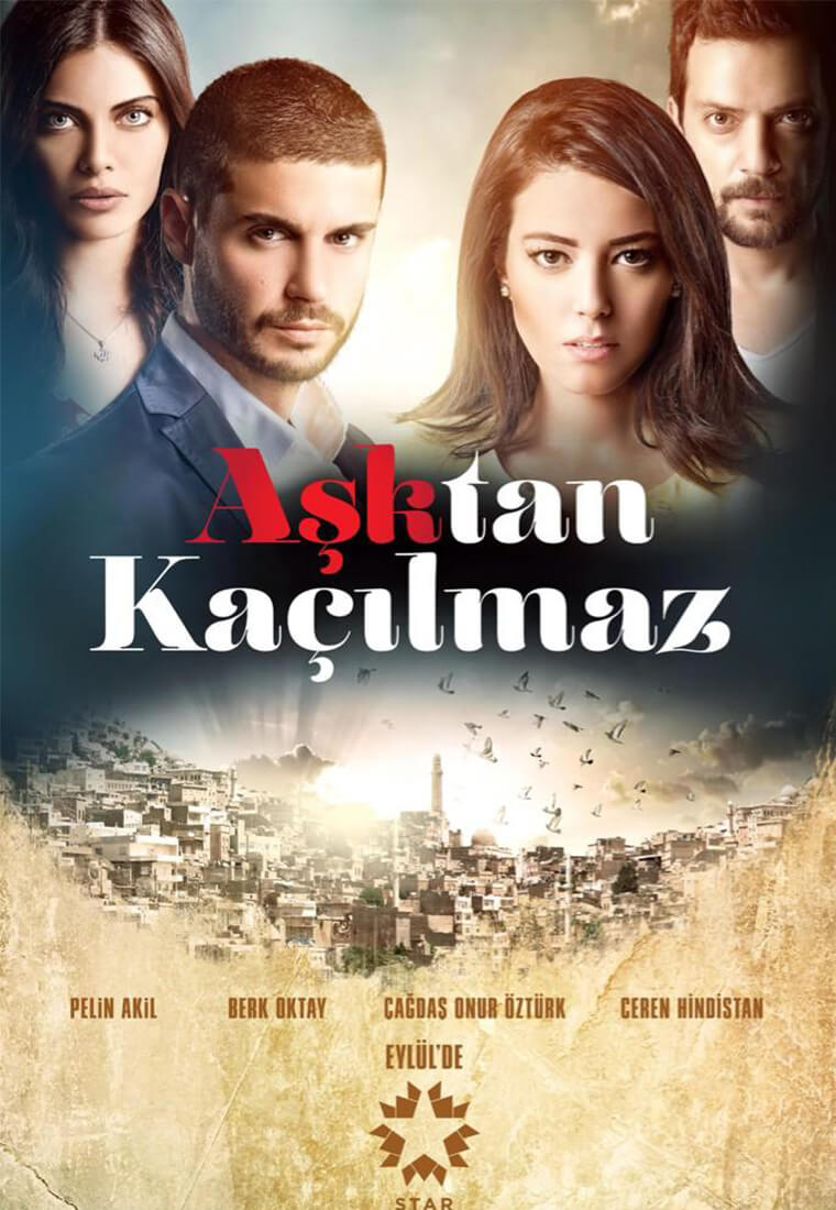 Постер турецкого сериала От любви не убежать